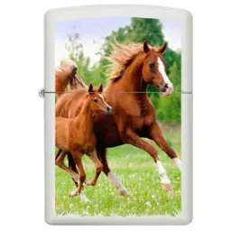 Zippo Mare and Foal Running Windproof Pocket Lighter-picture-46