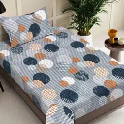 fabinaliv Floral Woollen Single Bedsheet image 1