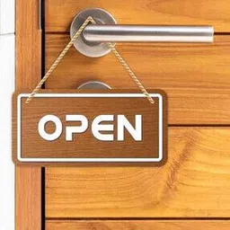 cvanu Double-Sided Open & Close Sign Board Hanging-picture-10