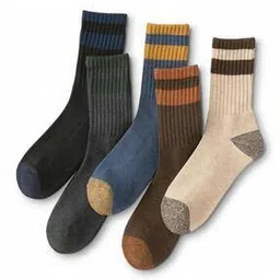 sockscarving Men Pack of 5 Colourblock Mid-Calf Length Socks-picture-14