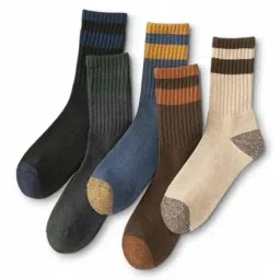 sockscarving Men Pack of 5 Colourblock Mid-Calf Length Socks image 1