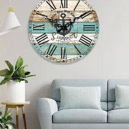 olive tree Colourblock Wooden Wall Clock-picture-24