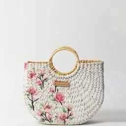 habere india Seagrass Half-Moon Beach Tote Bag-picture-26