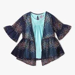 point cove Lace Top with Floral Shrug-picture-43