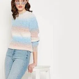 madame Colourblock Round-Neck Pullover-picture-13