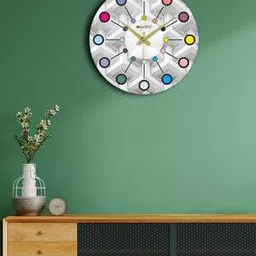 olive tree Geometric Print Wooden Wall Clock-picture-25