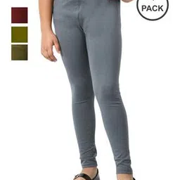 indiweaves Pack of 4 Leggings with Elasticated Waistband-picture-13