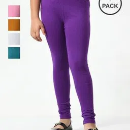 indiweaves Pack of 5 Leggings with Elasticated Waistband-picture-45