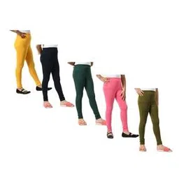 indiweaves Pack of 5 Leggings with Elasticated Waistband-picture-12