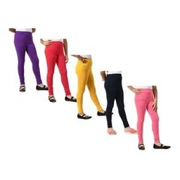 indiweaves Pack of 5 Leggings with Elasticated Waistband-picture-40
