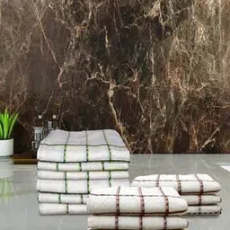 athom living Set of 12 Checked Hand Towels-picture-32