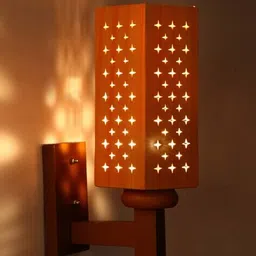 afast LED Compactable Wooden Wall Lamp image 1