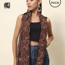 trend arrest Women Floral Scarf image 1