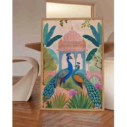 saf Peacocks in the Palace Wall Painting-picture-27