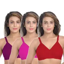 styfun Pack of 3 Non Wired T-Shirt Bras-picture-14