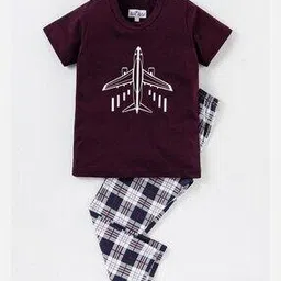 nite flite Graphic Print T-Shirt & Pyjamas Set-picture-42