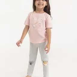 haus & kinder Girls Printed Top with Leggings-picture-49
