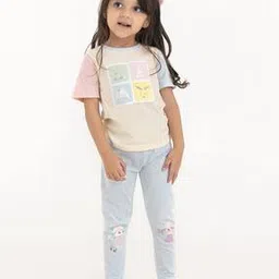 haus & kinder Girls Printed Top with Leggings-picture-52