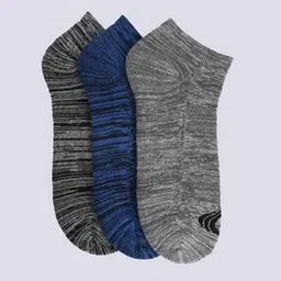 performax Pack of 3 Space-Dyed Ankle-Length Socks-picture-32