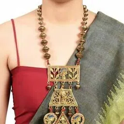 aakriti art creations Handcrafted Beaded Long Necklace-picture-15