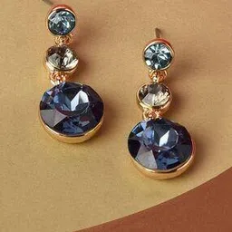 accessorize london Gem Stone-Studded Drop Earrings-picture-32