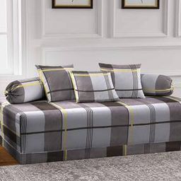 arrabi Set of 6 Geometric Print Diwan Set-picture-7