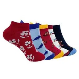 mint & oak Set of 5 Pair of Ankle-Length Socks-picture-36