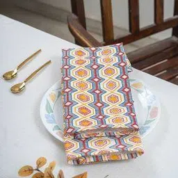 ratancart Set of 6 Geometric Print Napkins-picture-41