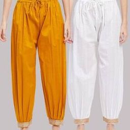 clora creation Women Pack of 2 Salwars with Drawstring Waist-picture-25