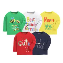 kuchipoo Pack of 5  Printed Round-Neck T-shirts-picture-13