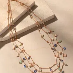 accessorize london Women Bead Drop Layered Necklace-picture-41