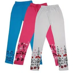 indiweaves Floral Print Pack of 3 Leggings-picture-24
