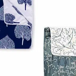 divine casa Set of 2 120 GSM Microfiber Reversible Single Dohars-picture-41