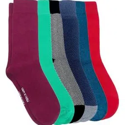 mint & oak Men Pack of 6 Mid-Calf Length Socks-picture-34