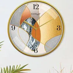 random Geometric Print Plastic Wall Clock-picture-11