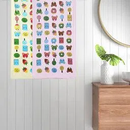 Set of 2 Printed Bath Towels 43" x 22"-image-67