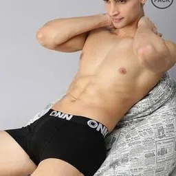 onn Men Pack of 3 Trunks with Elasticated Waistband-picture-52