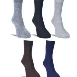 dollar Men Pack of 5 Striped Mid-Calf Length Socks-picture-12