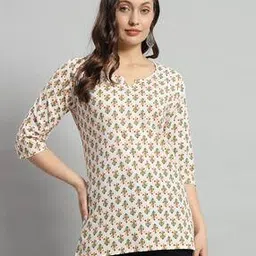 mialo fashion x ag Women Floral Print Pure Cotton Straight Kurti-picture-22