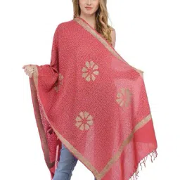 exotic india Women Embroidered Stole image 1