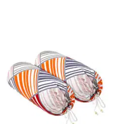 kuber industries Pack of 2 Checked Bolsters Covers 32"x16"-picture-14