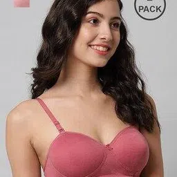 arousy Women Pack of 2 Lightly-Padded Non-Wired Seamless Bras-picture-50