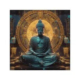 olive tree Buddha Print Wooden Canvas Painting 24" x 24"-picture-24