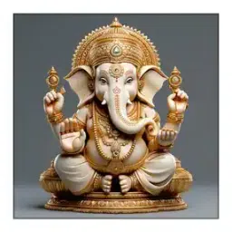 olive tree Ganesha Goddess Print Wooden Canvas Painting 24" x 24"-picture-10