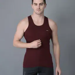 dollar bigboss Men Combed Cotton Vest with Brand Print image 1