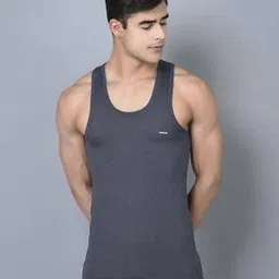 dollar bigboss Men Combed Cotton Vest with Brand Print-picture-15