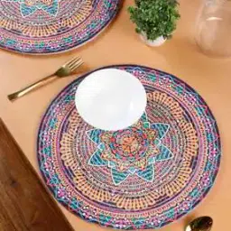 soknack Pack of 2 Geometric Print Table Placemats-picture-36