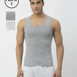 john players Pack of 2 Men Sleeveless Vests-picture-25