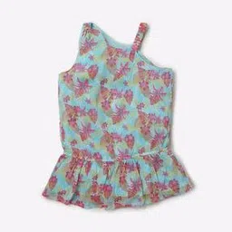 point cove Floral Print Peplum Top-picture-18