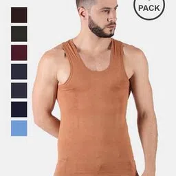 dollar lehar Men Pack of 8 Scoop-Neck Vests-picture-23